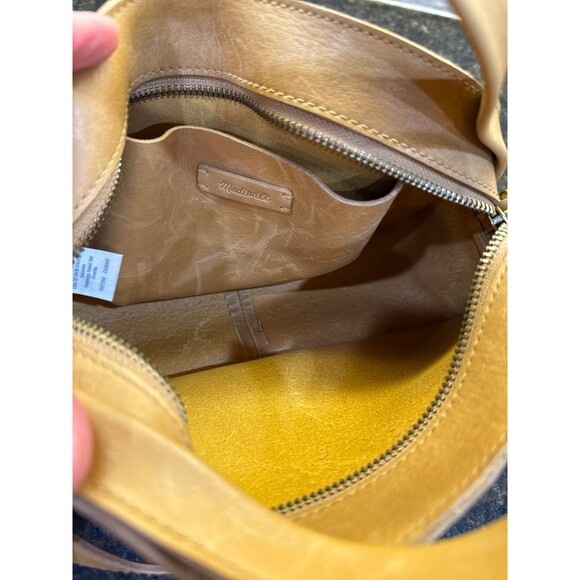 Madewell The Sydney Zip-Top Crossbody Bag Antique Gold NEW - Picture 10 of 10